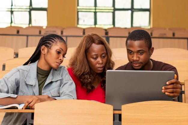 Students accessing past papers